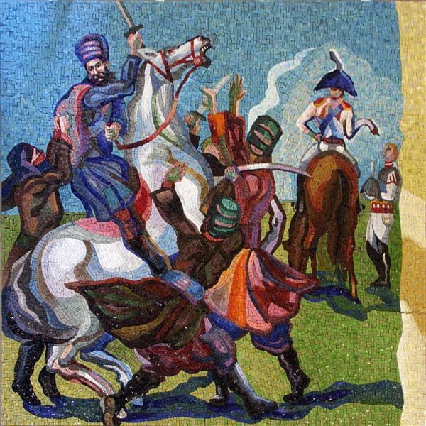 The Battle of Krtsanisi. Fatal fight of Georgians under King Erekle II against the multitudinous army of Agha Makhmad Khan in 1795