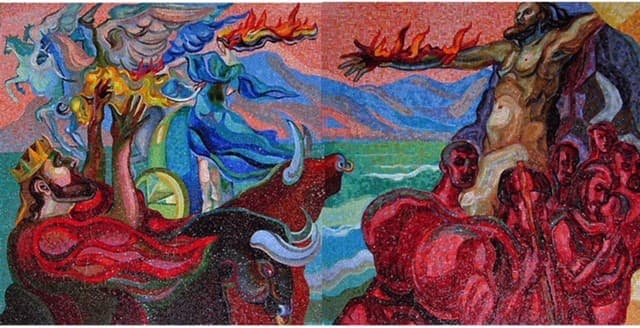 King Aeetes, Medea, the Argonauts, the Golden Fleece and Prometheus - The symbol of freedom and devotion;